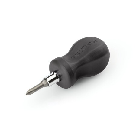 TEKTON 3-in-1 Stubby Phillips/Slotted Driver (#1 x 3/16 in., Black) DMT13001